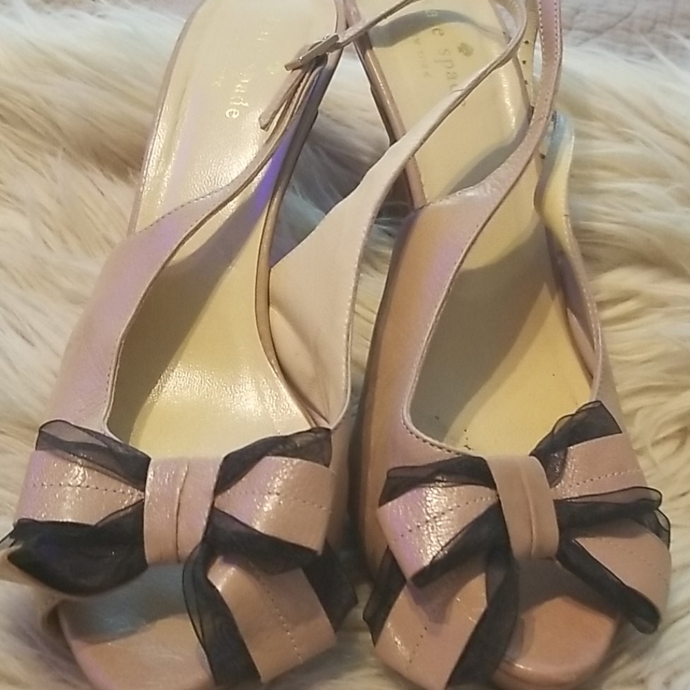 Kate Spade peep toe Slinback heels